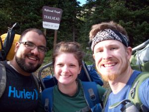 Jason, Tricia, and Josh ready for the adventure! 